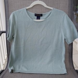 Brooks Brothers silk blend short sleeve knit